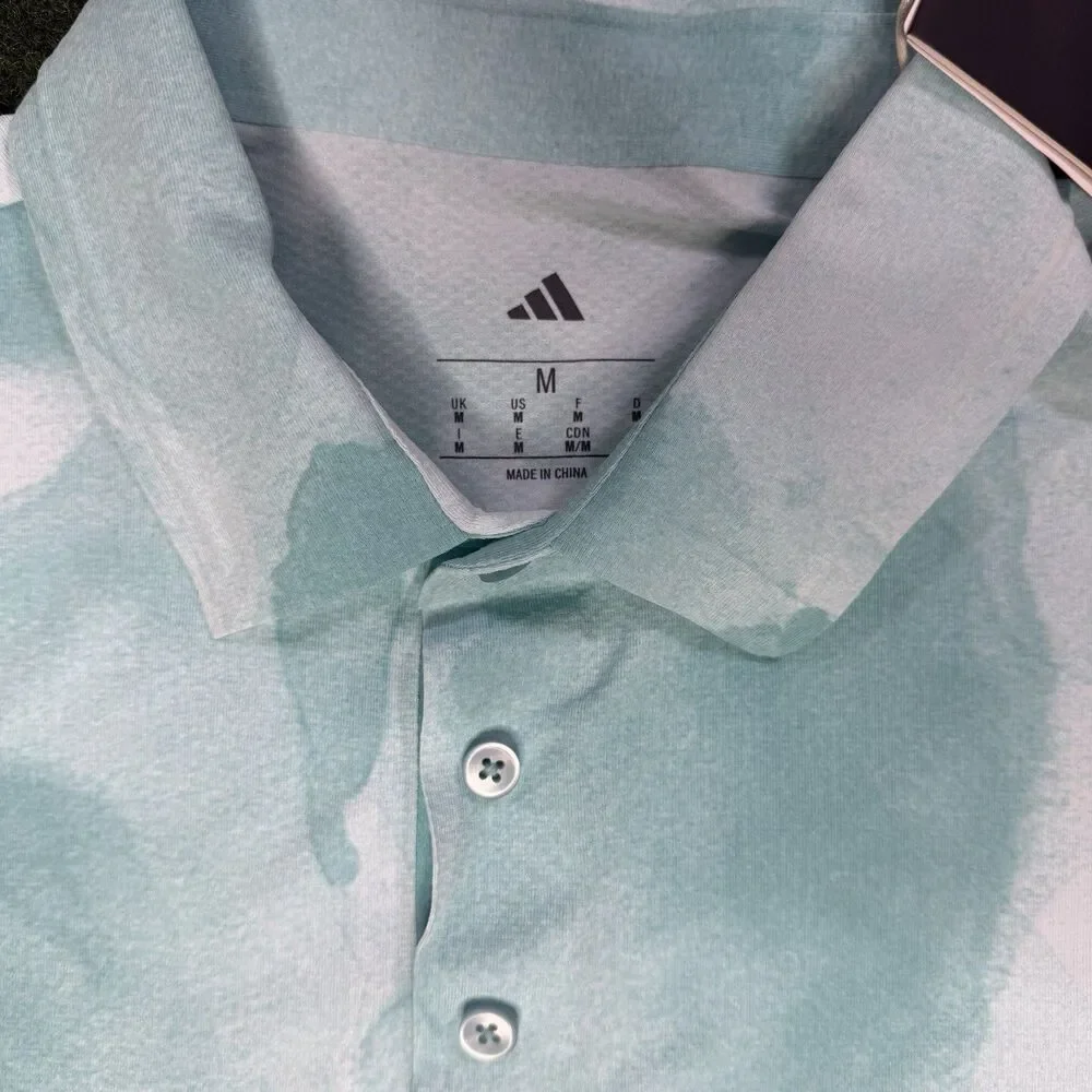 Sz M Adidas Ultimate365 Printed Cool Feeling Tour Polo Shirt JY3962 Men’s $100